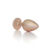 Анальная пробка Pearl Gold Jewellery, прозрачная, длина 9 см, диаметр 38 мм — фото 4