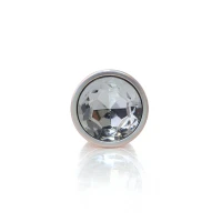 Анальная пробка Pearl Gold Jewellery, прозрачная, длина 9 см, диаметр 38 мм — фото 5