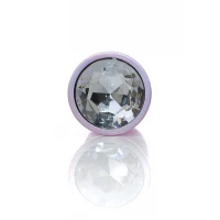 Анальная пробка BOSS SERIES Jewellery Pearl Pink PLUG, металлическая, розовая, 100 мм, L — фото 5
