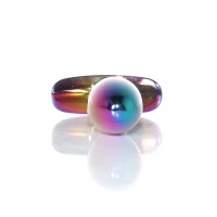 Анальная пробка BOSS SERIES Jewellery Multicolour Plug, красная, размер S, 70 мм — фото 6
