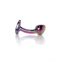 Анальная пробка BOSS SERIES Plug Jewellery Curved, металлическая, S, 25 мм
