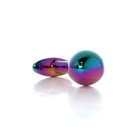 Анальный плаг Plug-Jewellery Curved, цветной кристалл, размер M, 90 мм — фото 7
