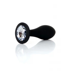 Анальная пробка BOSS SERIES Jewellery Plug Clear, силиконовая, размер L, диаметр 32 мм
