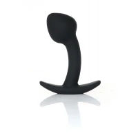 Анальная пробка BOSS SERIES Jewellery Curved Plug, силиконовая, S, 25 мм