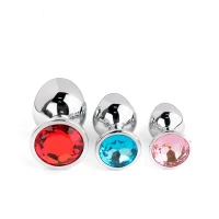 Набор анальных плагов BOSS SERIES Jewellery Silver PLUG SET, серебристый, диаметр 25 мм — фото 6