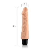 Реалистичный вибратор LOVETOYS Real Feel, телесный, 20 см — фото 2