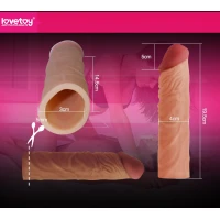 Вібростимулятор Add 2&quot;&quot; Pleasure X Tender Penis Sleeve Flesh — фото 5