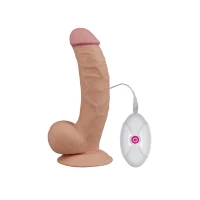 Реалістичний вібратор на присосці LOVETOYS The Ultra Soft Dude, 8.5&quot; / 21,5 см