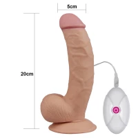 Реалістичний вібратор на присосці LOVETOYS The Ultra Soft Dude, 8.5&quot; / 21,5 см — фото 3