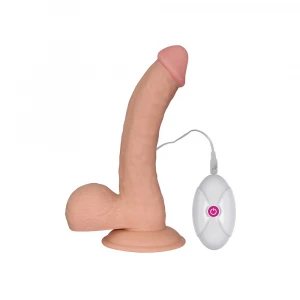 Реалистичный вибратор LOVETOY The Ultra Soft Dude, с присоской, телесный, 22 см