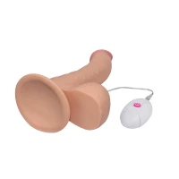 Реалистичный вибратор LOVETOY The Ultra Soft Dude, с присоской, телесный, 22 см — фото 6