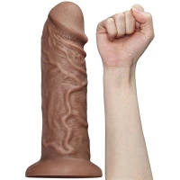 Вібратор на присосці з пультом керування 10.5'' Realistic Chubby Vibrating Dildo — фото 5