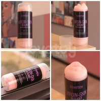 Мастурбатор LOVETOYS Virgin-Skin Blowout Heavenly Vagina and Mouth, тілесний — фото 2