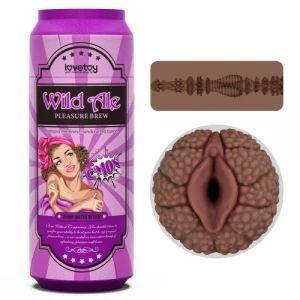 Мастурбатор-вагіна LOVETOYS Pleasure Brew Wild Ale, коричневий