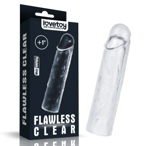 Насадка на пенис LOVETOYS Flawless Clear, прозрачная, 3 см