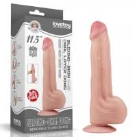 Фалоімітатор Sliding-Skin Dual Layer Dong 11.5, тілесний