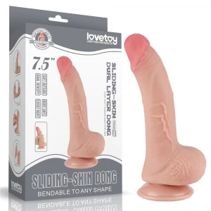Фалоімітатор 7'.5' Sliding Skin Dual Layer Dong