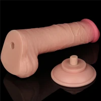 Фалоімітатор 8' Sliding Skin Dual Layer Dong Flesh — фото 2