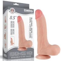 Фалоімітатор 8'5 Sliding Skin Dual Layer Dong Flesh