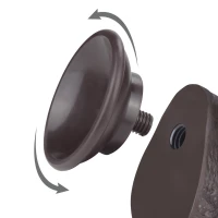 Фалоімітатор Sliding-Skin Dual Layer Dong 7.5 із зігнутим стовбуром, чорний — фото 8