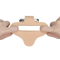 Насадка для двойного проникновения с вибрацией LOVETOYS The Ultra Soft Double, телесная — фото 2
