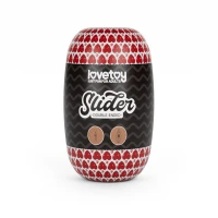 Мастурбатор яйцо LOVETOYS Slider Double-Ended, вагина и анус, коричневый