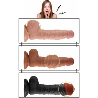 Реалистичный вибратор на присоске Real Extreme Vibrating Dildo, телесный, 22 см — фото 4