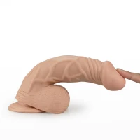 Реалистичный вибратор на присоске LOVETOYS Real Extreme, телесный — фото 3