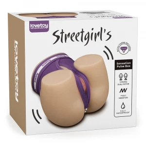 Мастурбатор двойной стимуляции (вагина и анус) Lovetoy Streetgirl's Dual Motor Sensation Pulse, размер S