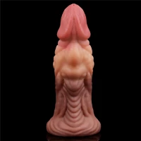 Фаллоимитатор LOVETOYS Nature Cock, двухслойный, платиновый силикон, с присоской, 18 см — фото 4