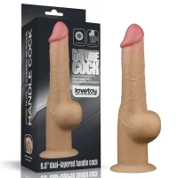 Фалоімітатор Dual Layered Silicone Nature Cock 9.5, тілесний