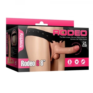 Страпон LOVETOYS Rodeo Big, порожнистий, 8
