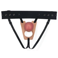 Порожнистий страпон Unisex Hollow Strap-On Rodeo Big, 22 см, тілесний — фото 3