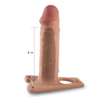 Порожнистий страпон Unisex Hollow Strap-On Rodeo Big, 22 см, тілесний — фото 7