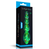 Фалоімітатор LOVETOYS Twilight Gleam Tantalizing Orbs, скляний, світиться у темряві, прозорий