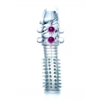 Насадка на пенис BOSS SERIES Stymulator-Penis Sleeve, прозрачная, 14,5 см