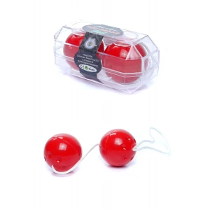 Вагинальные шарики BOSS SERIES Duo-Balls, красные