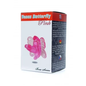 Вибромассажер BOSS SERIES Butterfly, розовый