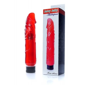 Вібратор BOSS SERIES Juicy Jelly, червоний, 22 см