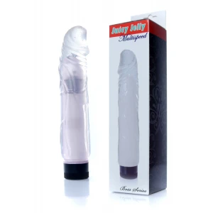Реалістичний вібратор Boss Series EasyLove Juicy Jelly, прозорий, 22 см
