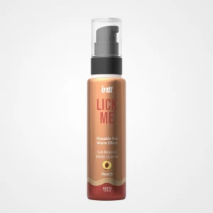 Оральний лубрикант із зігріваючим ефектом INTT COSMETICS Lick Me Kissable Gel, персик, 50 мл