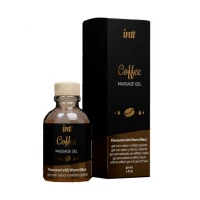 Оральный гель для массажа INTT COSMETICS Massage Gel, со вкусом кофе, с эффектом тепла, 30 мл