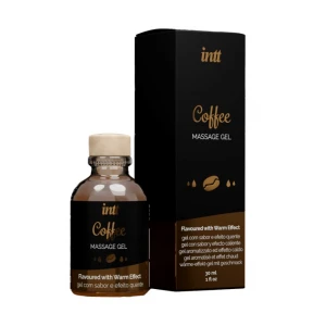 Оральный гель для массажа INTT COSMETICS Massage Gel, со вкусом кофе, с эффектом тепла, 30 мл