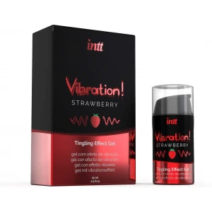 Лубрикант Intt Vibraton Strawbarry 15 ml
