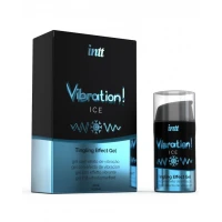 Збуджуючий гель з ефектом вібрації Intt Vibration Ice Tingling Effect Gel, м'ята, 15 мл
