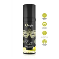Жидкий вибратор ORGIE COSMETICS Dual Vibe! Kissable, со вкусом лимонного джин-тоника, 15 мл — фото 3