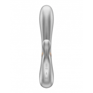 Вибратор-кролик с подогревом SATISFYER Hot Lover, серебристый, 20 см