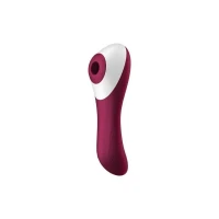 Вакуумный стимулятор Satisfyer Dual Crush, с вибрацией, бордовый — фото 3
