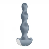 Анальная пробка с вибрацией SATISFYER Lolli-Plug 2, голубая, 14,2 см, 30 мм — фото 2