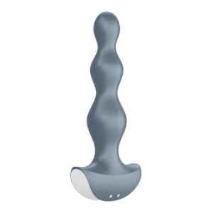 Анальна пробка з вібрацією SATISFYER Lolli-Plug 2, блакитна, 14,2 см, 30 мм